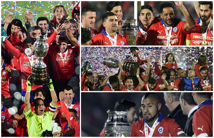 CHILE Campeon Copa America 2015 - Collage de Fotos (Conmebol 2)